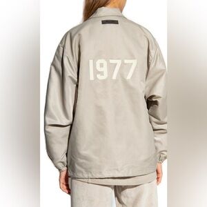 Essentials Fear Of God Logo Patch Drawstring Hem Jacket Size M